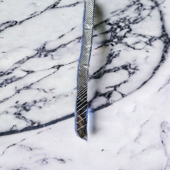 puccini tie black with grey stripes - Picture 1 of 2